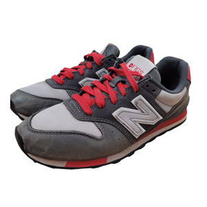 New Balance 996 x FIGS Women's Gray Red Leather Sneakers Vintage Style Size 7